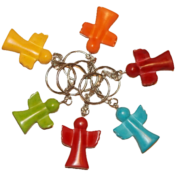 Angel Singing Key Holders Assorted Colors