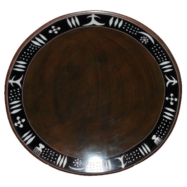 Bowl Adinkra Belt Chocolat Brown