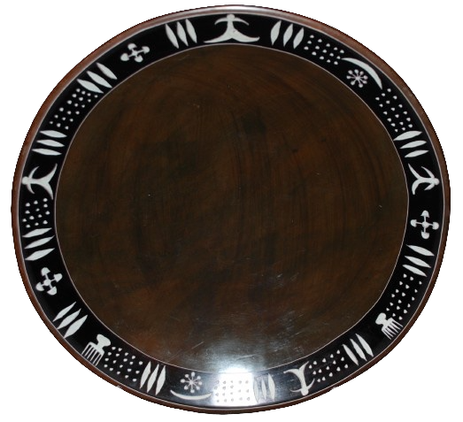 Bowl Adinkra Belt Chocolat Brown