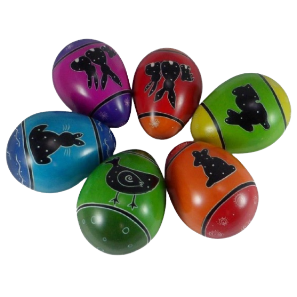 Eggs Easter Line Bright Colors Assorted