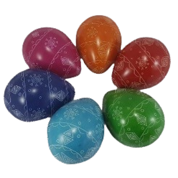 Eggs Geometric Bright Colors Assorted