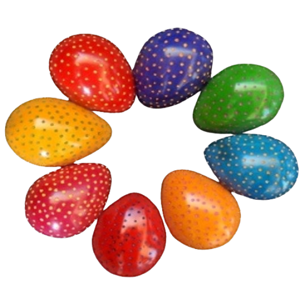 Eggs Guinea Dots Bright Colors Assorted