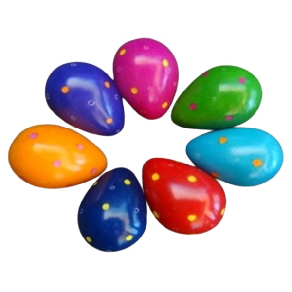 Eggs Polka Dots Bright Colors Assorted