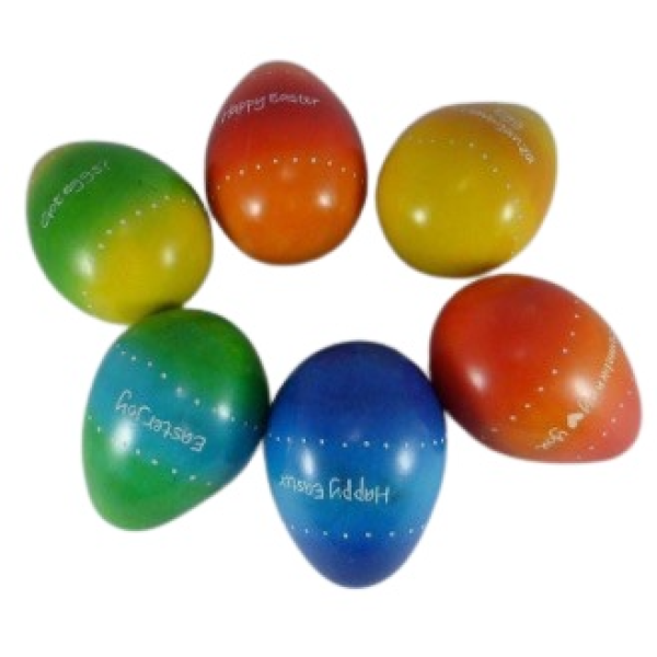 Eggs Rainbow Line with Messages Bright Colors Assorted