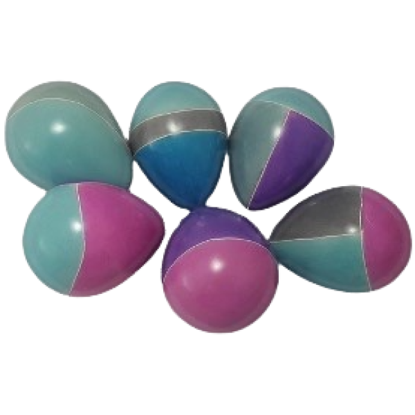 Eggs Slices Line Tonal Colors Assorted