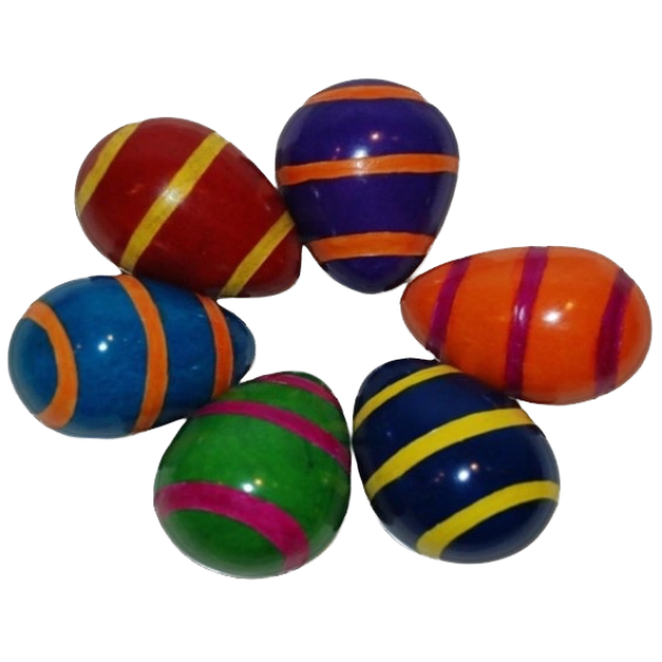 Eggs Stripes Bright Colors Assorted
