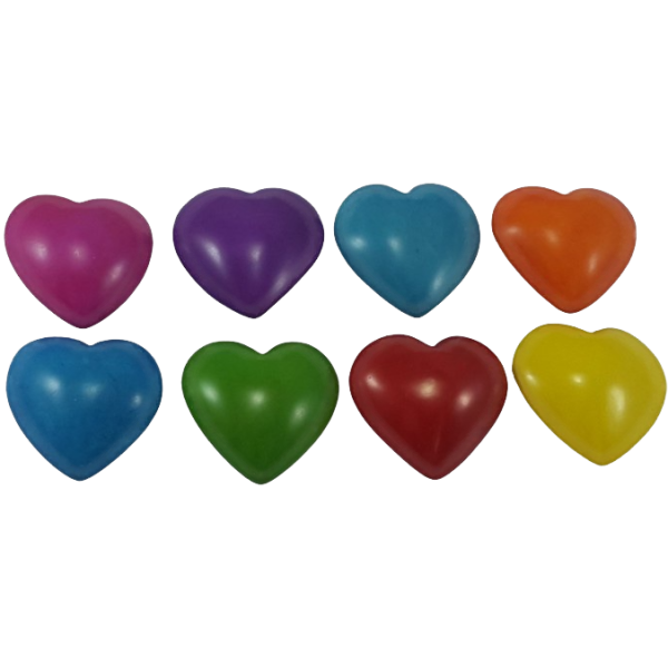 Hearts Flat Assorted Solid Colors