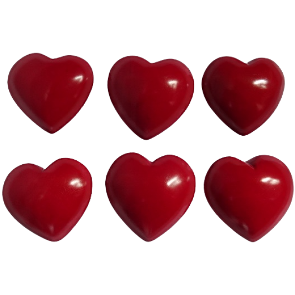 Hearts Flat Red
