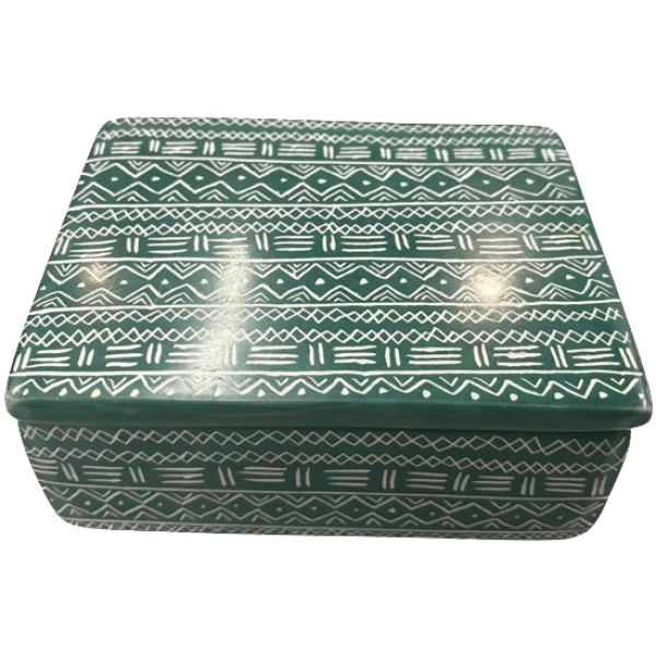 Jewellery Box Rectangle Bamako Ocean Green