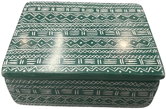 Jewellery Box Rectangle Bamako Ocean Green