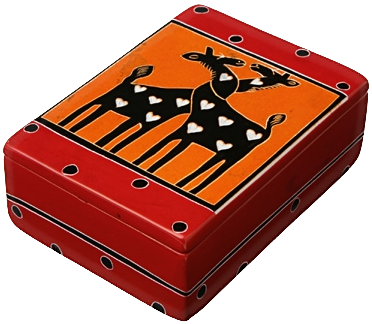 Jewellery Box Rectangle Giraffe Multicolor