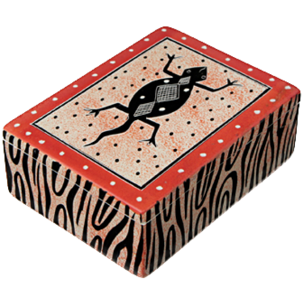 Jewellery Box Rectangle Lizard Multicolor