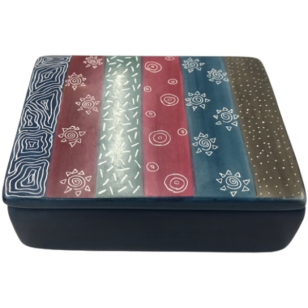 Jewellery Box Square Fantasy Multicolor