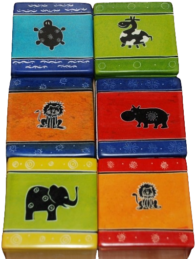 Jewellery Box Square Funky Animals Multicolor