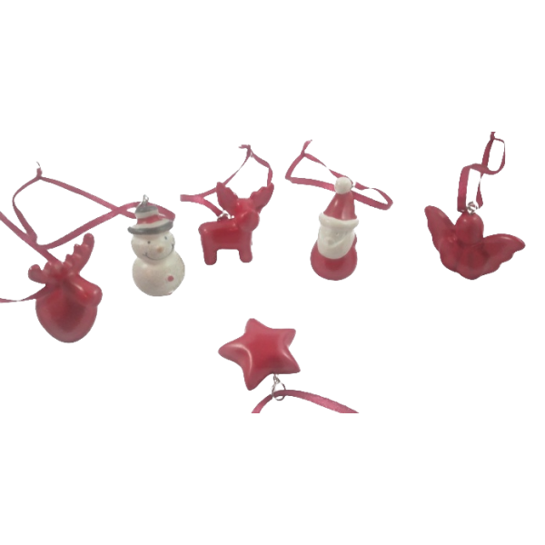 Ornaments Christmas Figurines Assorted Colors