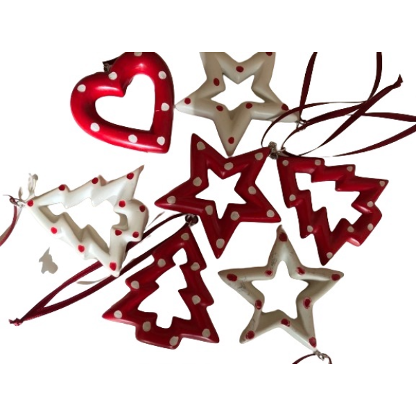 Ornaments Christmas Round Assorted Colors