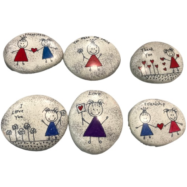 Pebbles Kids with Messages Assorted Colors