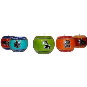 Tealight Holder Ball Funky Animals