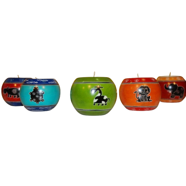 Tealight Holder Ball Funky Animals