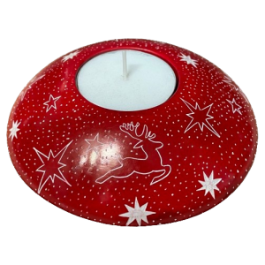 Tealight Holder Disc Elk With Stars