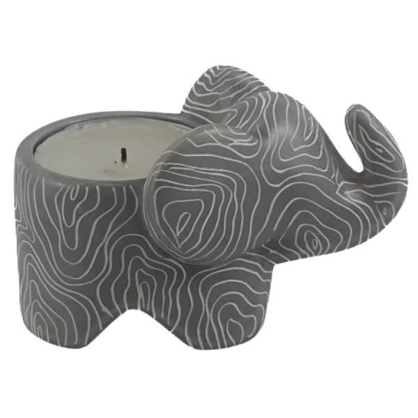 Tealight Holder Elephant Happy