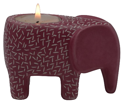 Tealight Holder Elephant Trunk Down