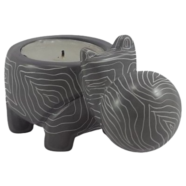Tealight Holder Hippo round Mouth