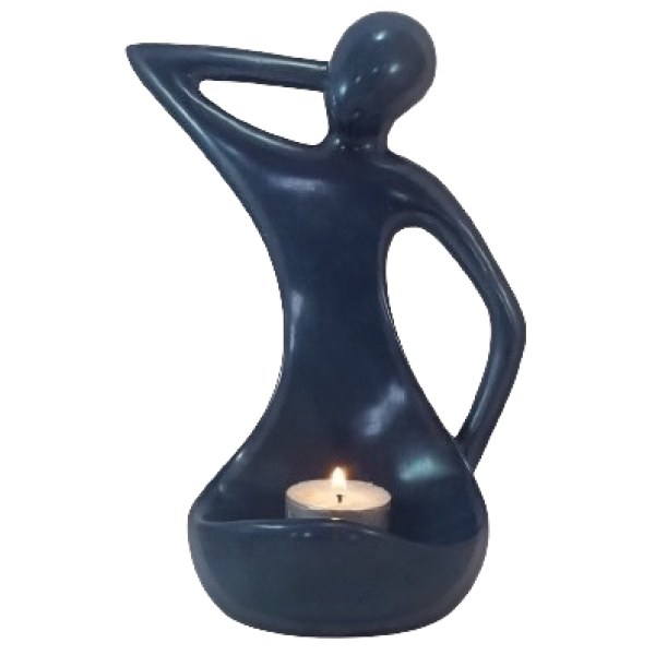Tealight Holder Meditating Lady