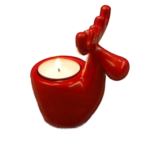 Tealight Holder Rudolf the Elk