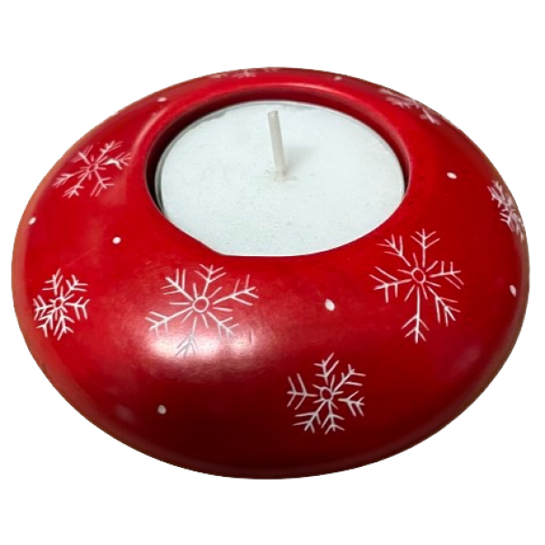 Tealight Holder Tiny Snowflakes