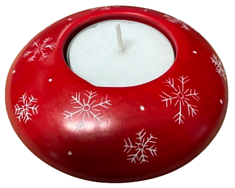 Tealight Holder Tiny Snowflakes